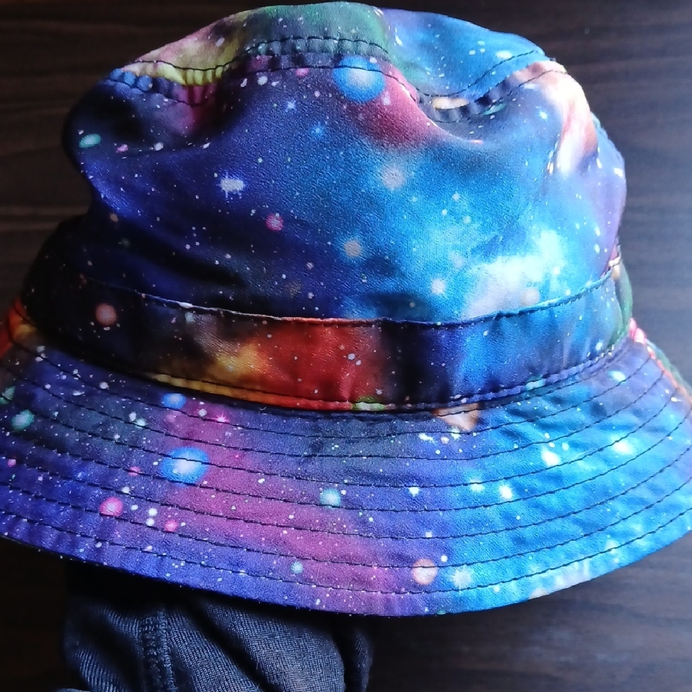KBETHOS Blue and Black Bucket Hat - Cosmic Fade